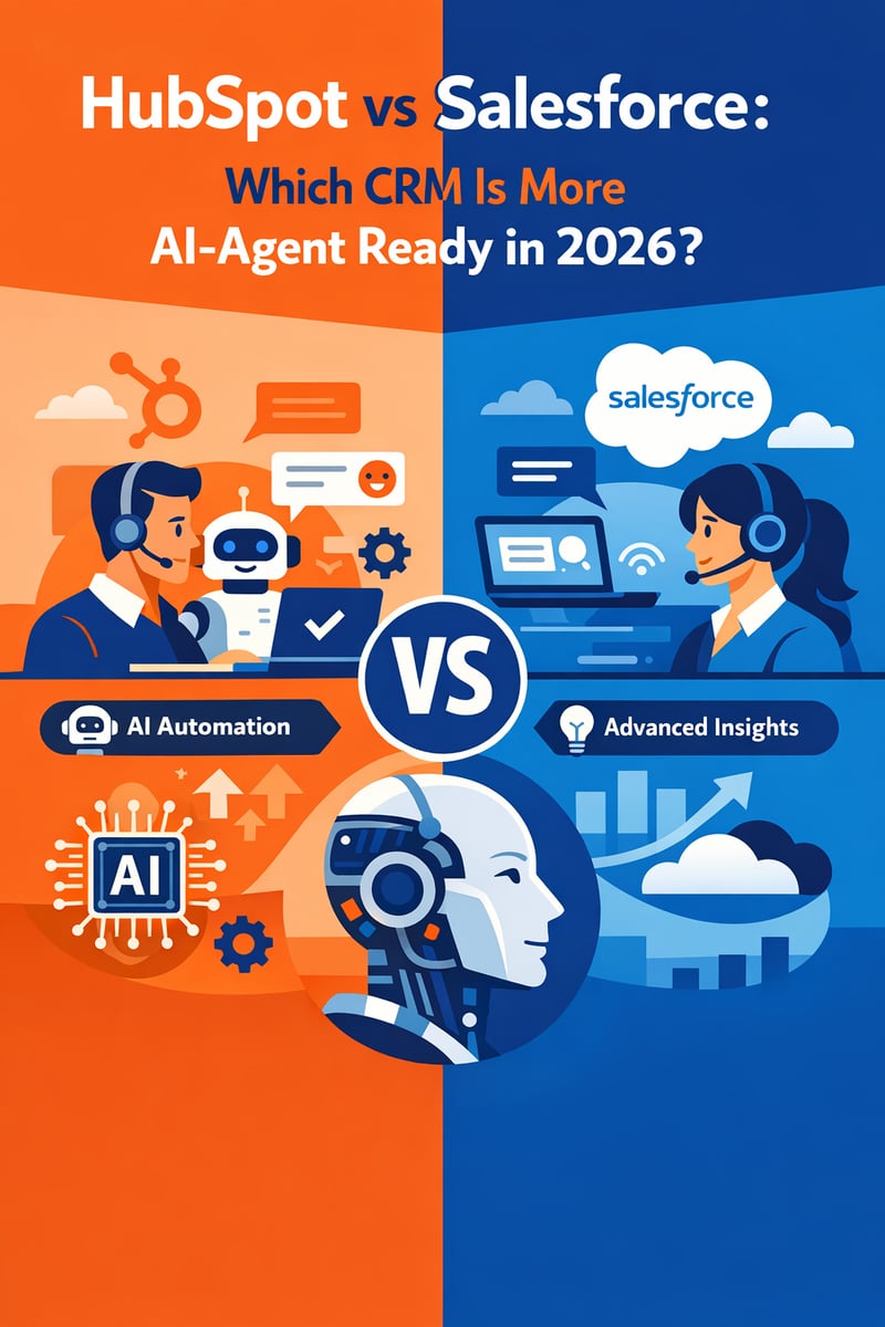 HubSpot vs Salesforce: Which CRM Is More AI-Agent Ready in 2026?