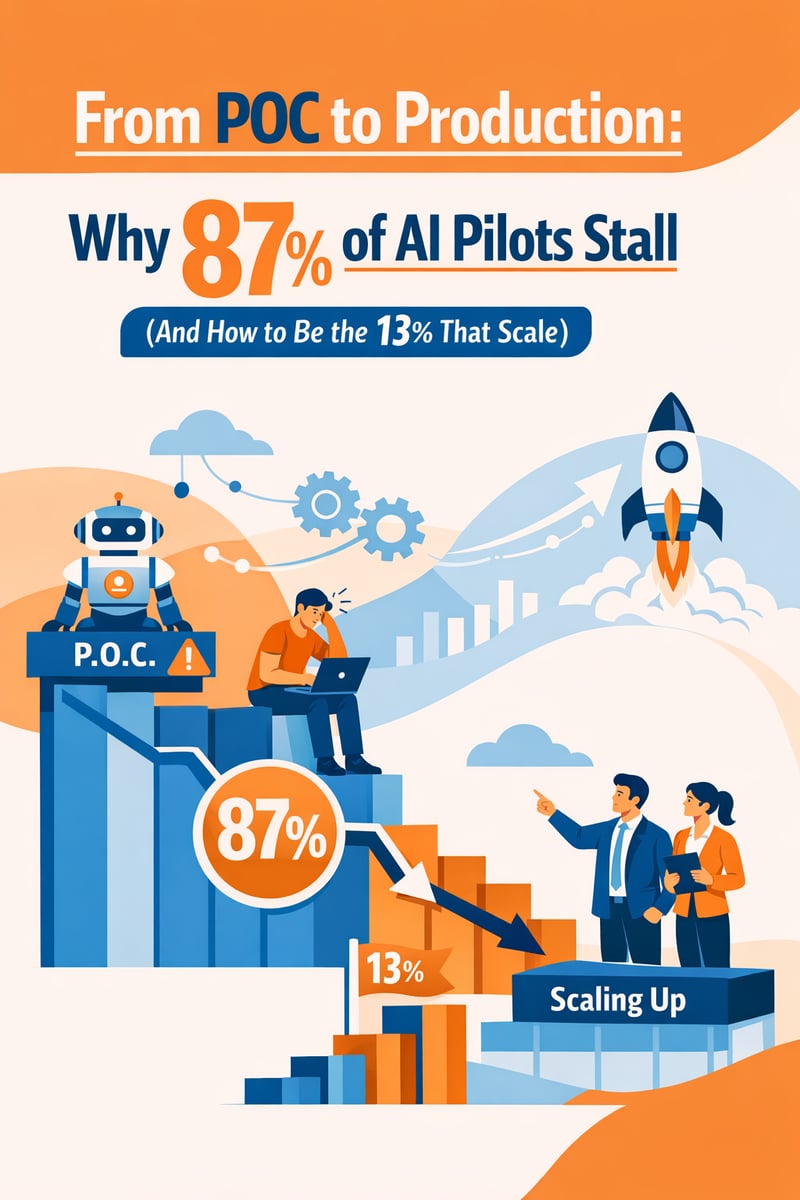 From POC to Production: Why 87% of AI Pilots Stall (And How to Be the 13% That Scale)