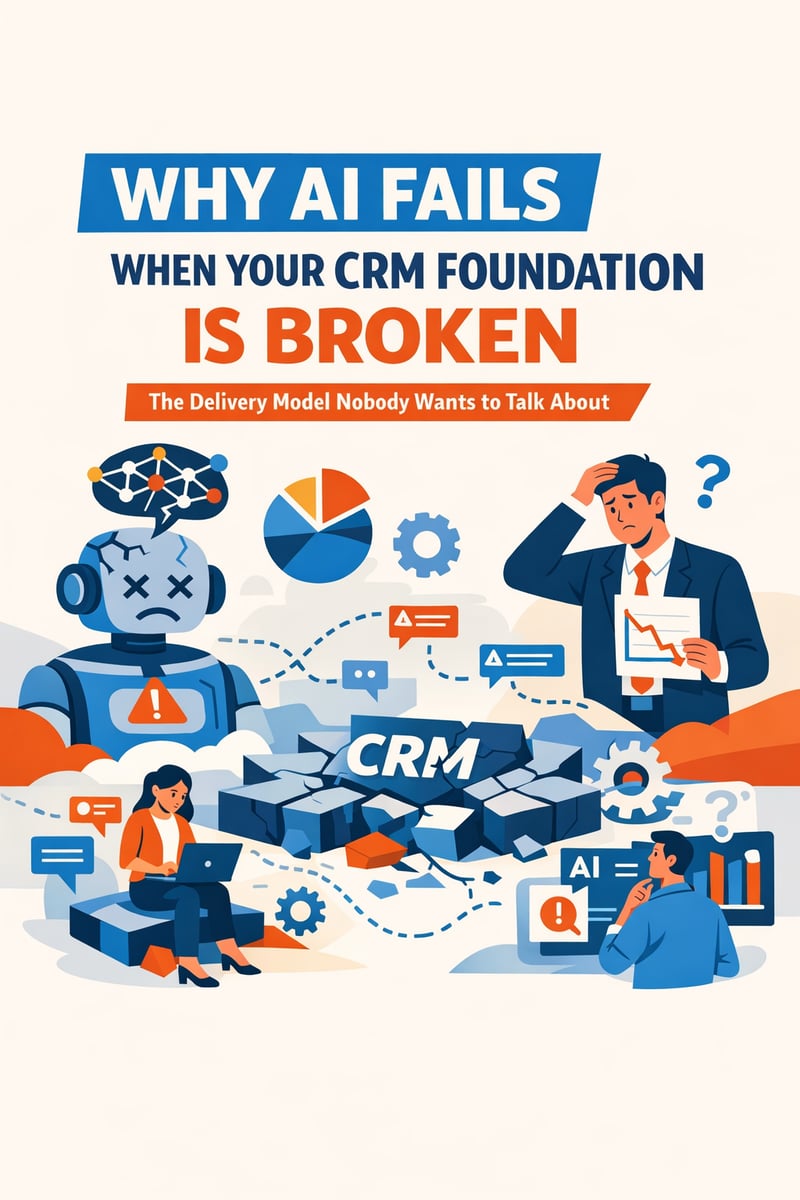 Why AI Fails When Your CRM Foundation Is Broken: The Delivery Model Nobody Wants to Talk About