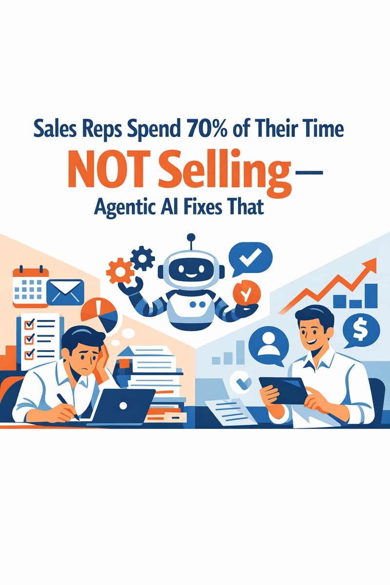 Sales Reps Spend 70% of Their Time NOT Selling — Agentic AI Fixes That