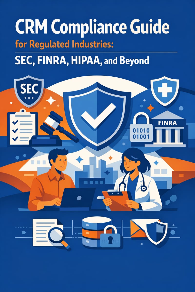 CRM Compliance Guide for Regulated Industries: SEC, FINRA, HIPAA, and Beyond