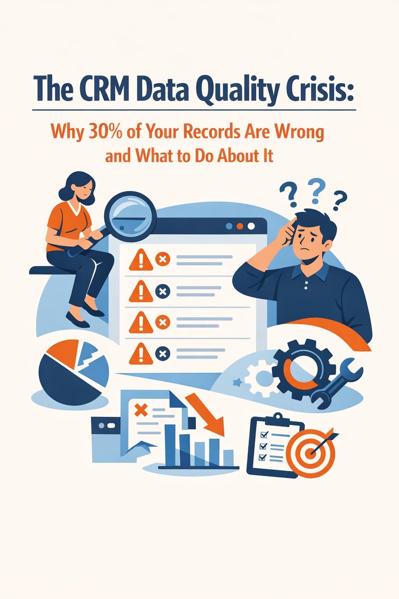 The CRM Data Quality Crisis: Why 30% of Your Records Are Wrong and What to Do About It