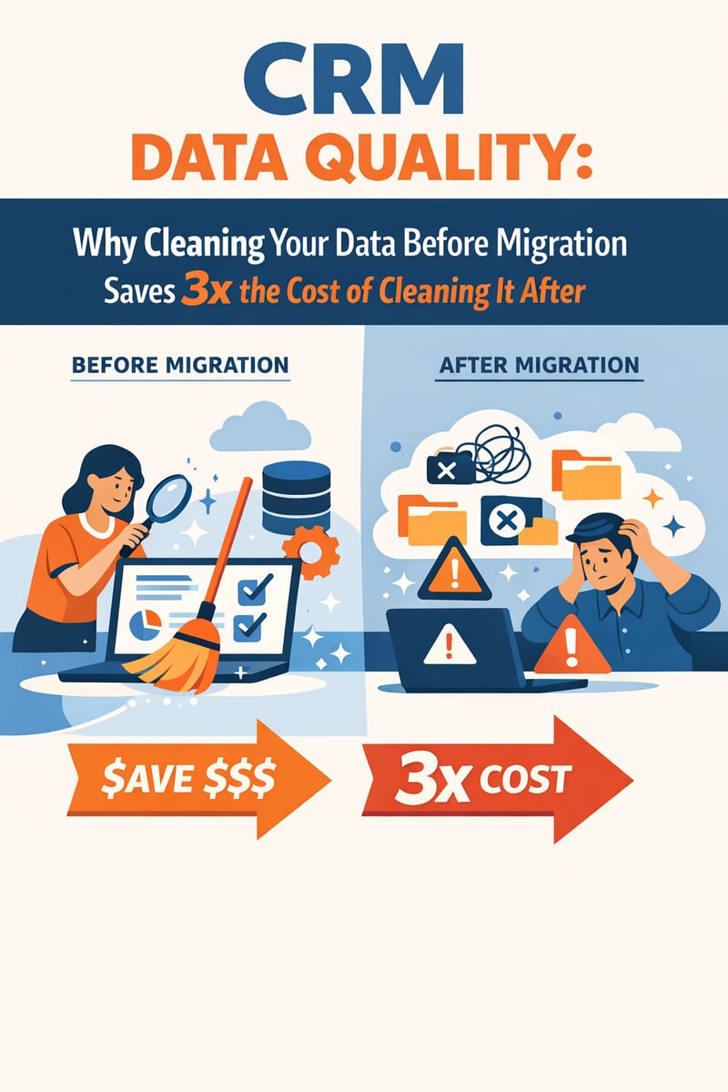 CRM Data Quality: Why Cleaning Your Data Before Migration Saves 3x the Cost of Cleaning It After