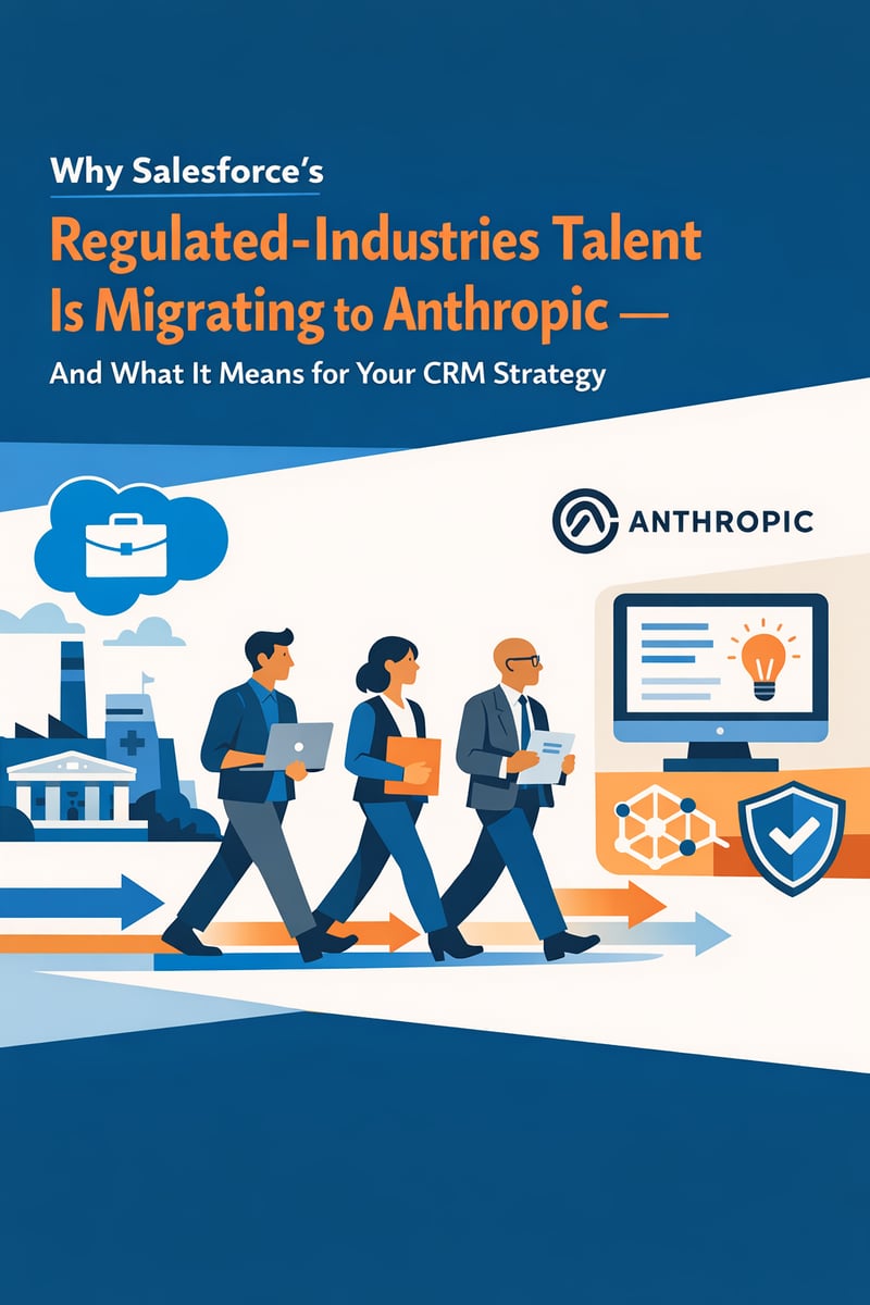 Why Salesforce's Regulated-Industries Talent Is Migrating to Anthropic — And What It Means for Your CRM Strategy