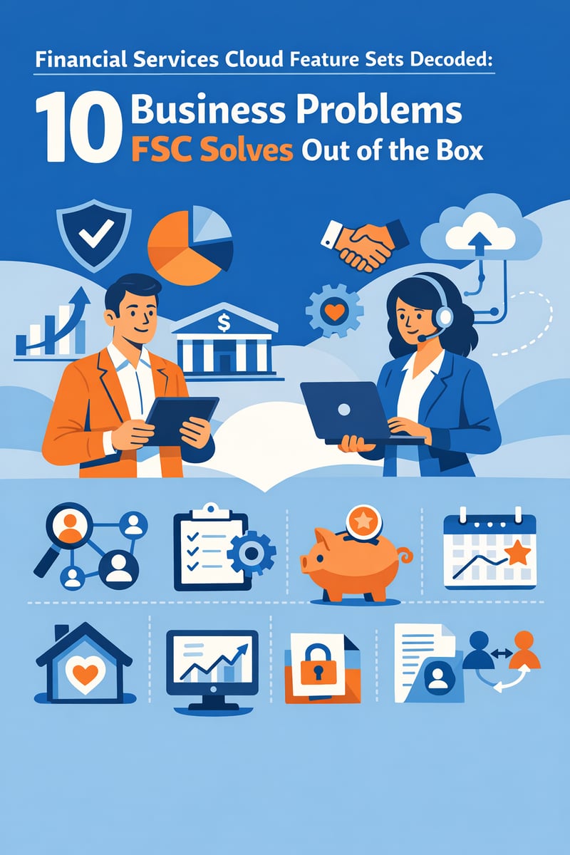 Financial Services Cloud Feature Sets Decoded: 10 Business Problems FSC Solves Out of the Box