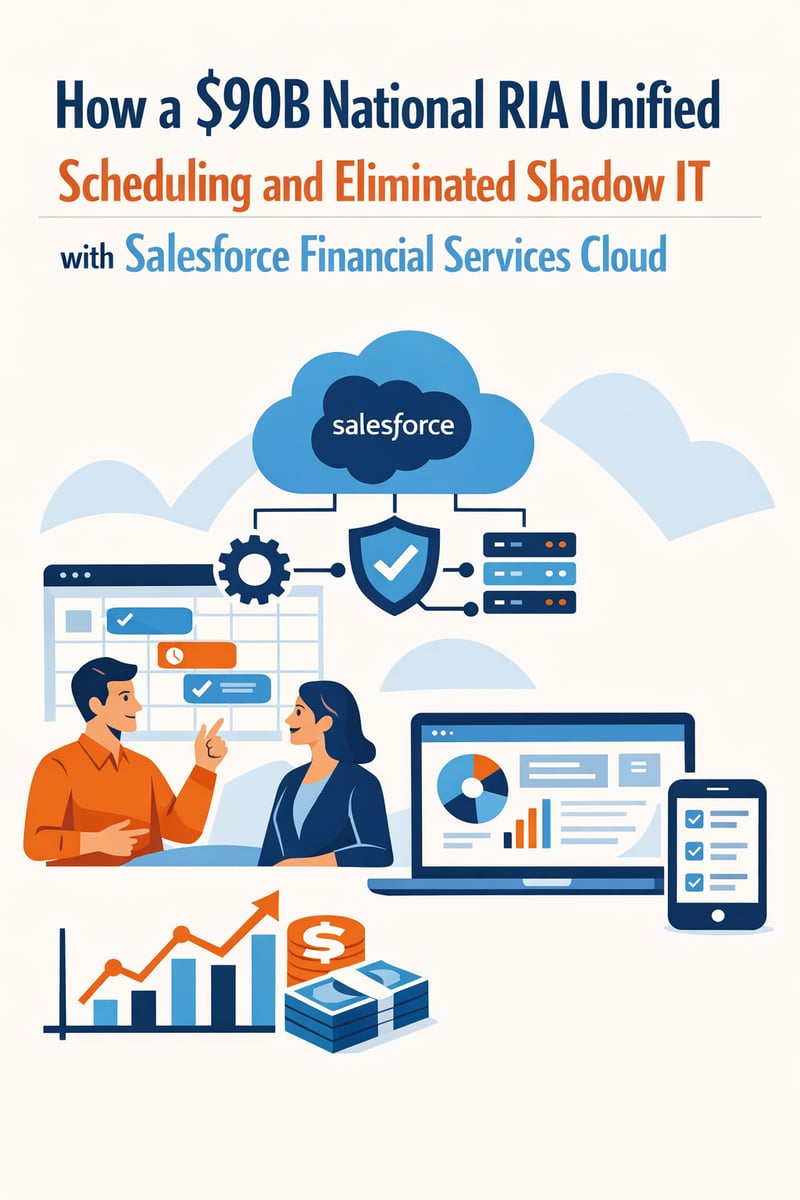 How a $90B National RIA Unified Scheduling and Eliminated Shadow IT with Salesforce Financial Services Cloud