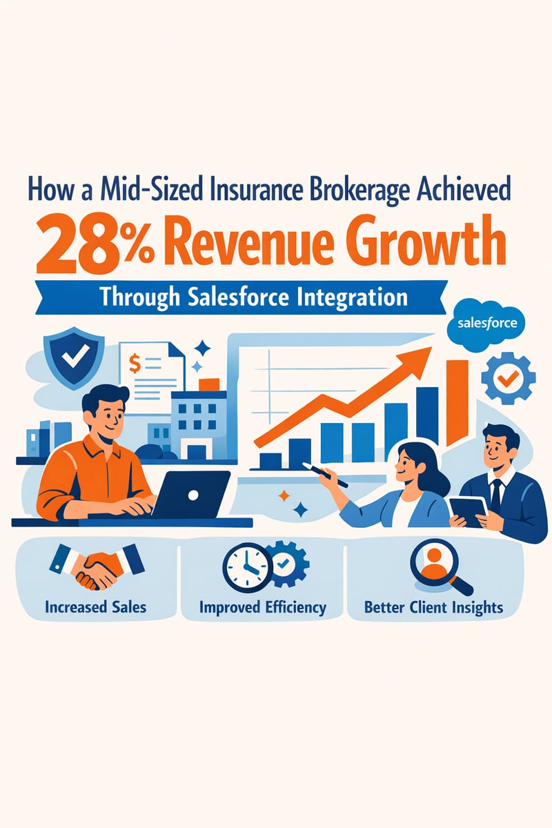 How a Mid-Sized Insurance Brokerage Achieved 28% Revenue Growth Through Salesforce Integration