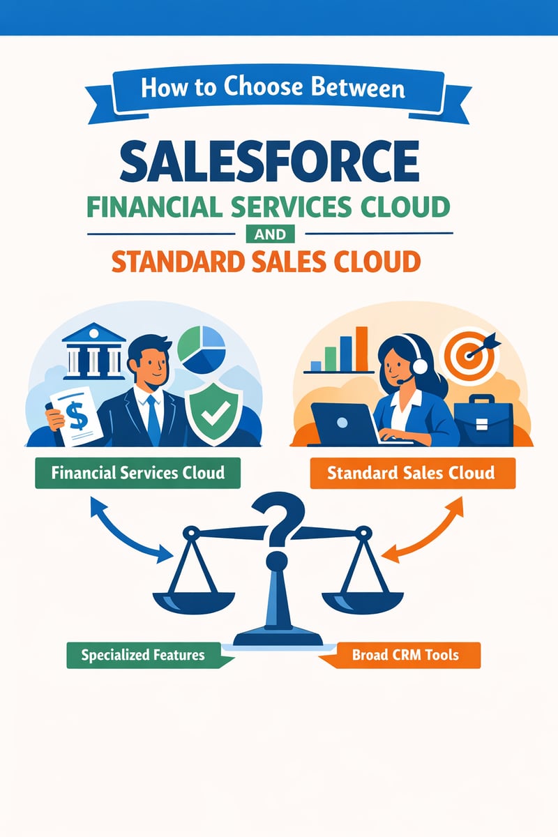 How to Choose Between Salesforce Financial Services Cloud and Standard Sales Cloud