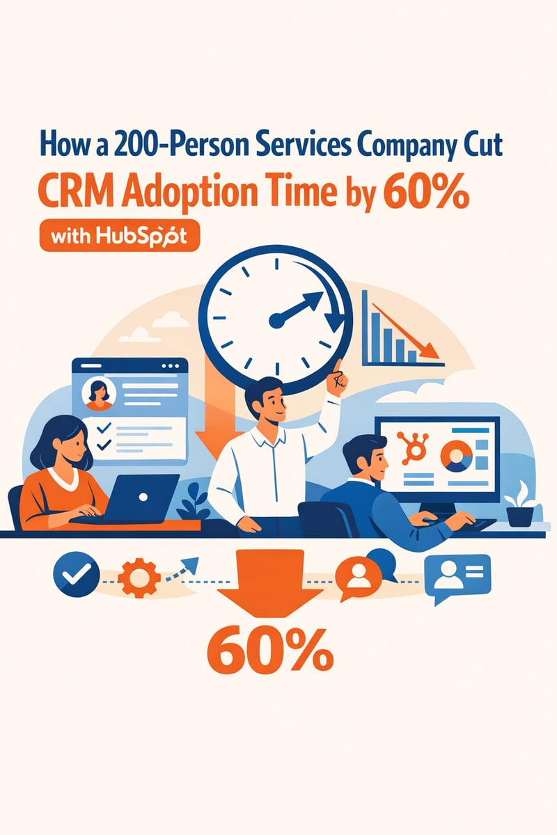 How a 200-Person Services Company Cut CRM Adoption Time by 60% with HubSpot