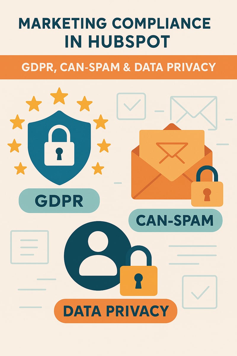 Marketing Compliance in HubSpot: GDPR, CAN-SPAM & Data Privacy