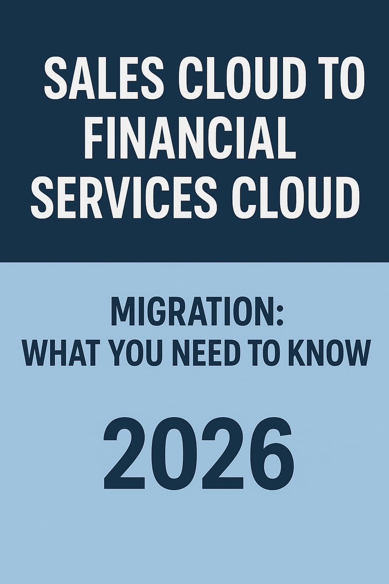 Sales Cloud to Financial Services Cloud Migration: What You Need to Know in 2026