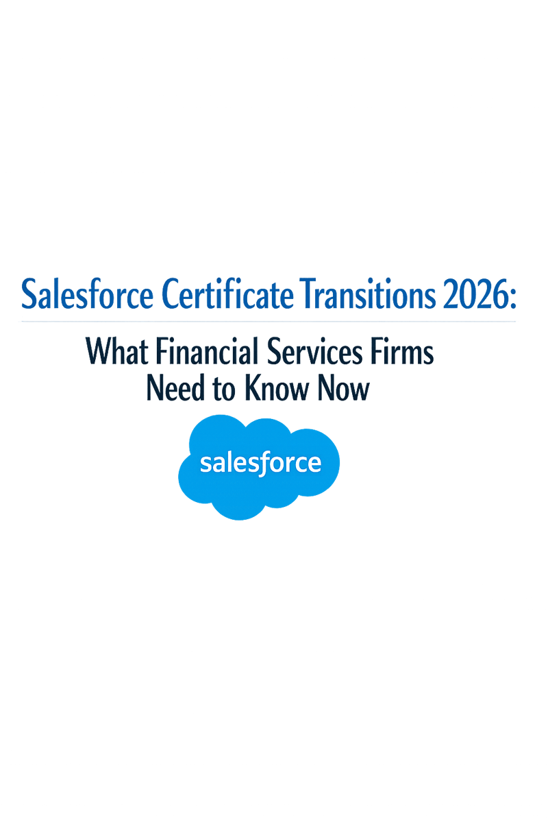 Salesforce Certificate Transitions 2026: What Financial Services Firms Need to Know Now