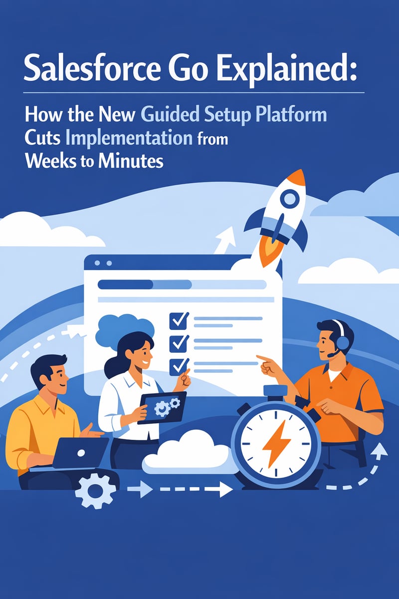 Salesforce Go Explained: How the New Guided Setup Platform Cuts Implementation from Weeks to Minutes