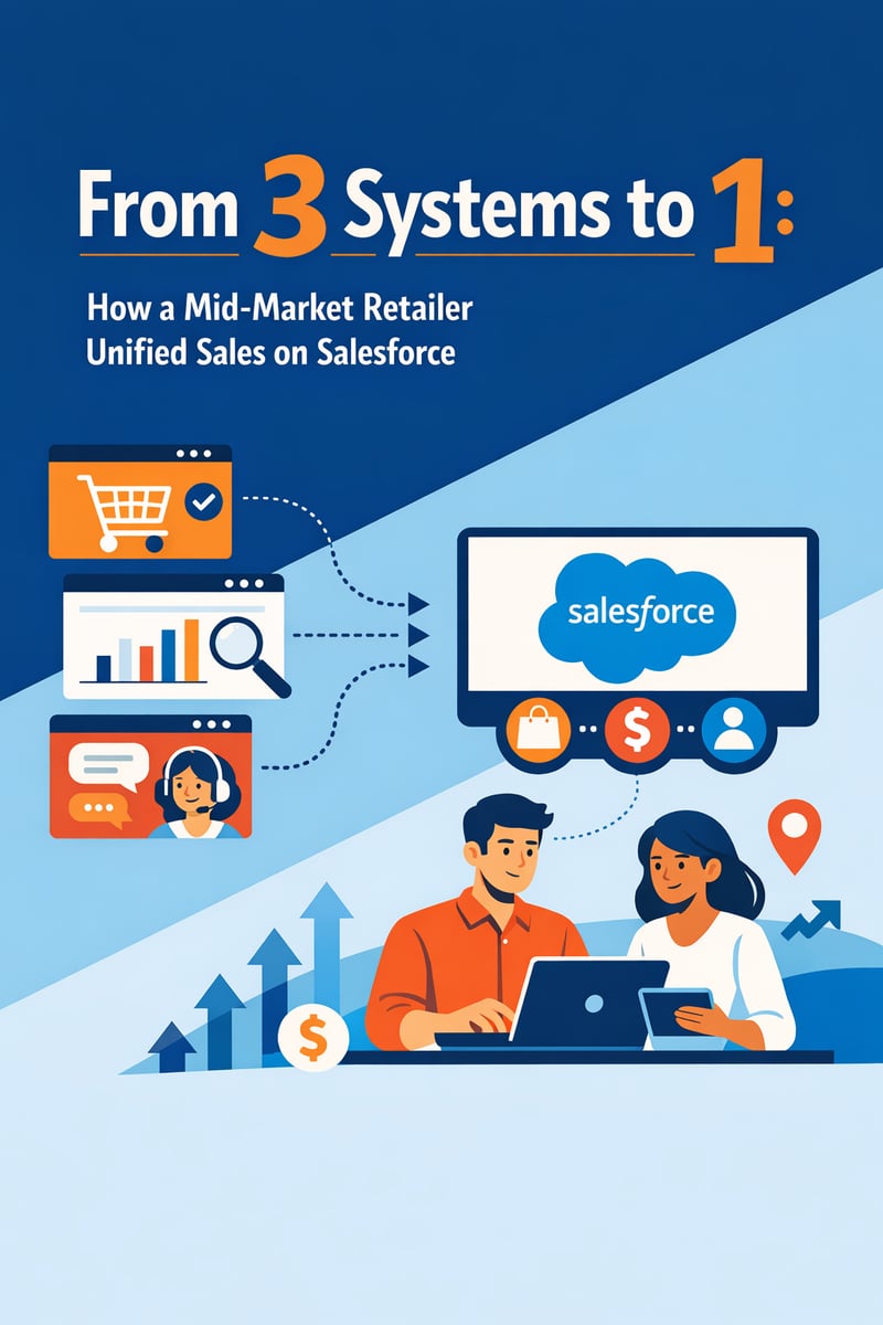 From 3 Systems to 1: How a Mid-Market Retailer Unified Sales on Salesforce