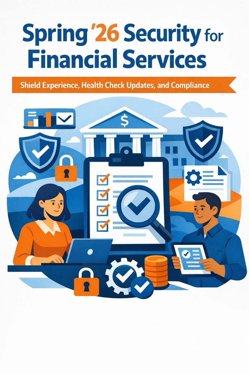 Spring '26 Security for Financial Services: Shield Experience, Health Check Updates, and Compliance
