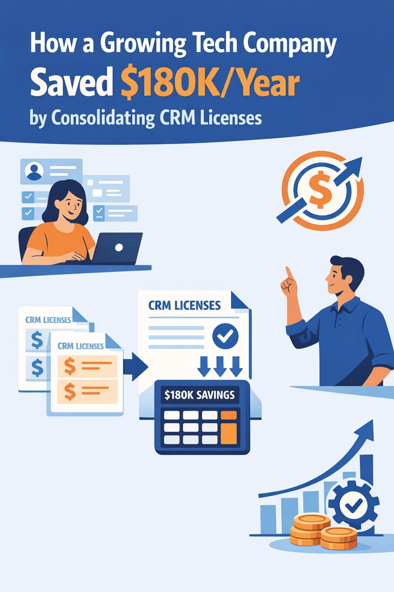 How a Growing Tech Company Saved $180K/Year by Consolidating CRM Licenses