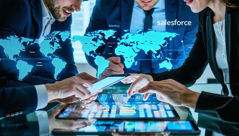 A dynamic image of financial advisors collaboratin