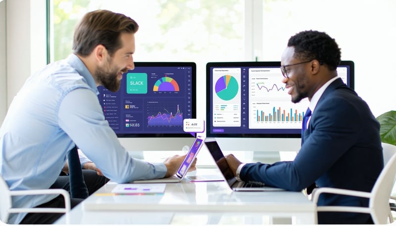 Image of financial professionals collaborating usi