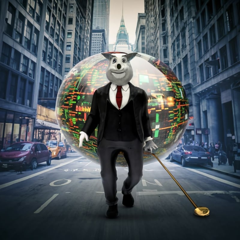 Bank dragging data ball down wall street