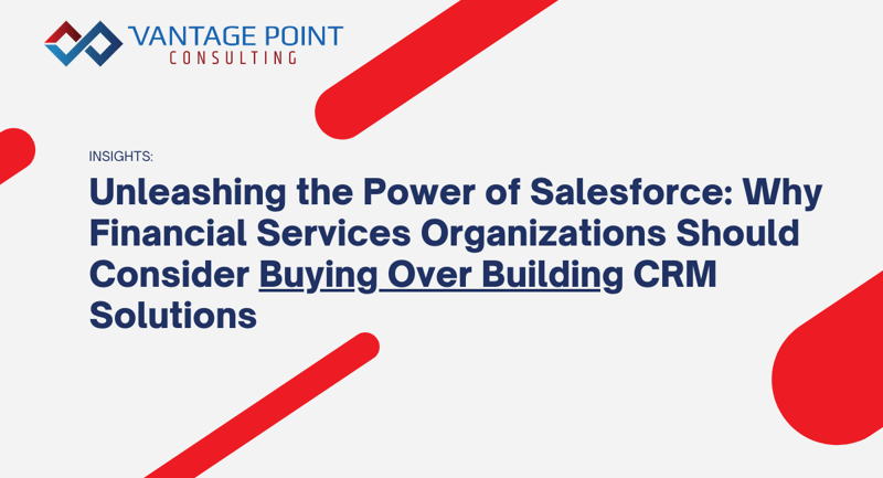 Financial services professional comparing Salesforce CRM vs homegrown CRM solutions