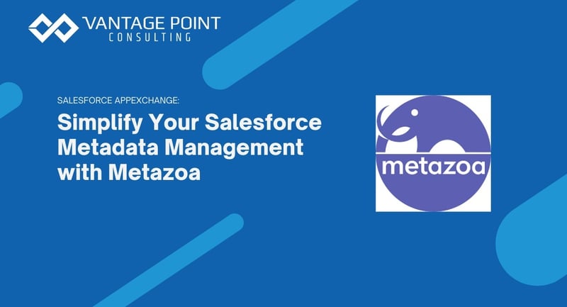 Metazoa Salesforce metadata management dashboard showing deployment and version control features