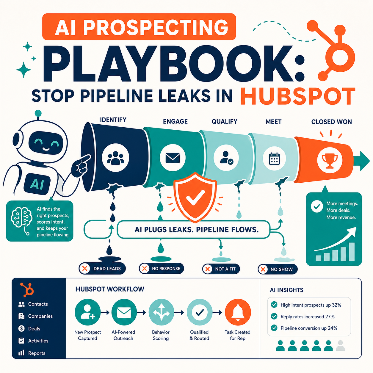 AI Prospecting Playbook: Stop Pipeline Leaks in HubSpot