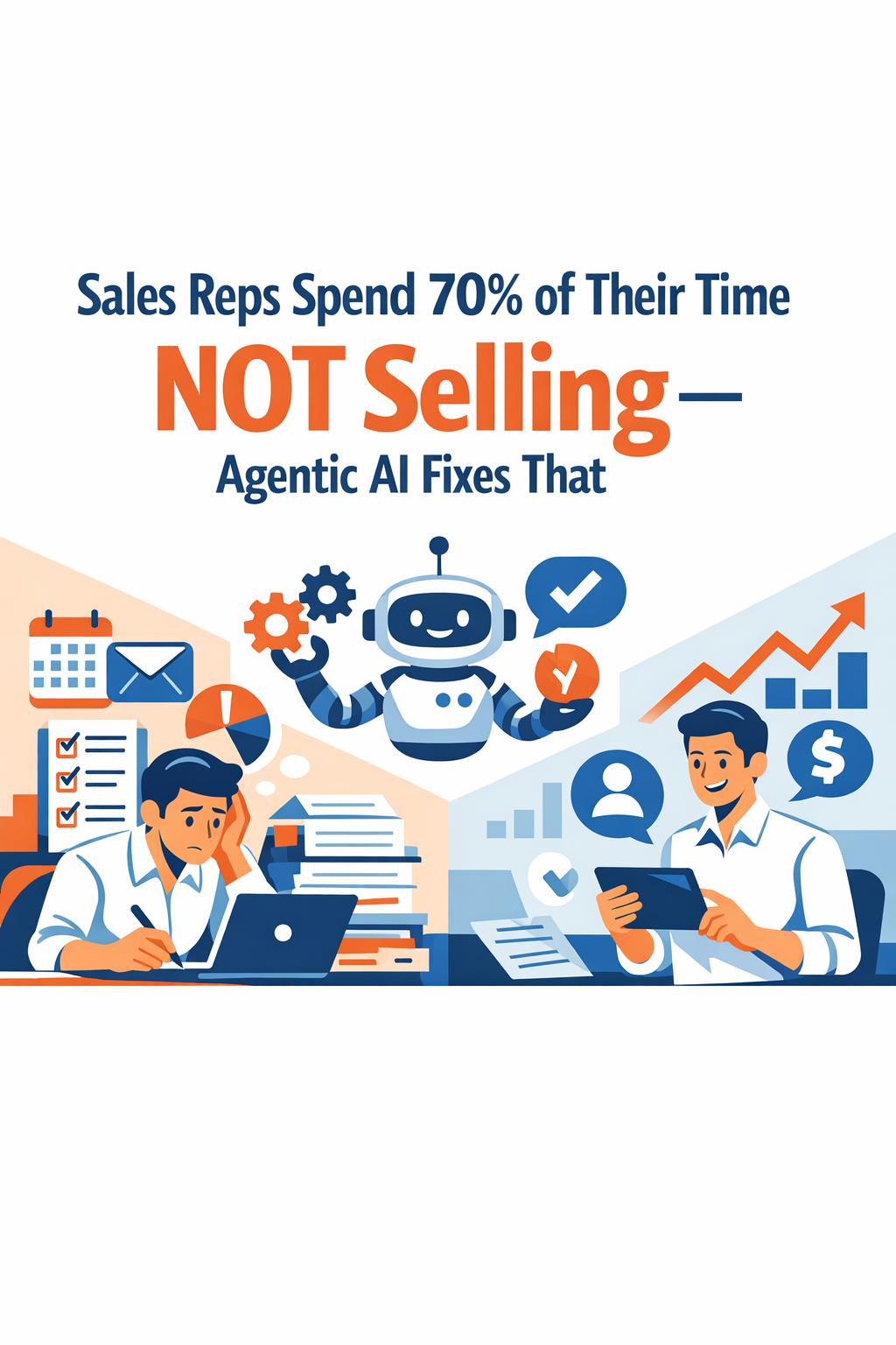 Sales Reps Spend 70% of Their Time NOT Selling — Agentic AI Fixes That