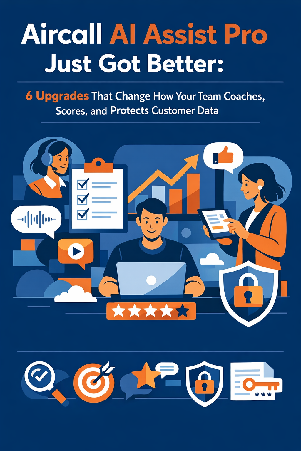 Aircall AI Assist Pro Just Got Better: 6 Upgrades That Change How Your Team Coaches, Scores, and Protects Customer Data