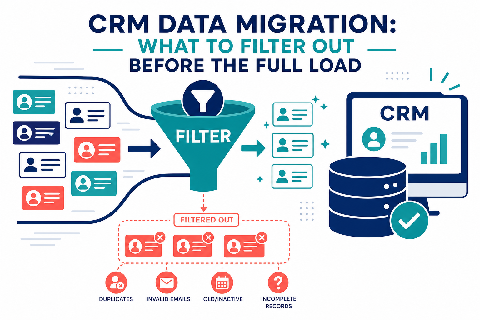 CRM Data Migration: What to Filter Out Before the Full Load