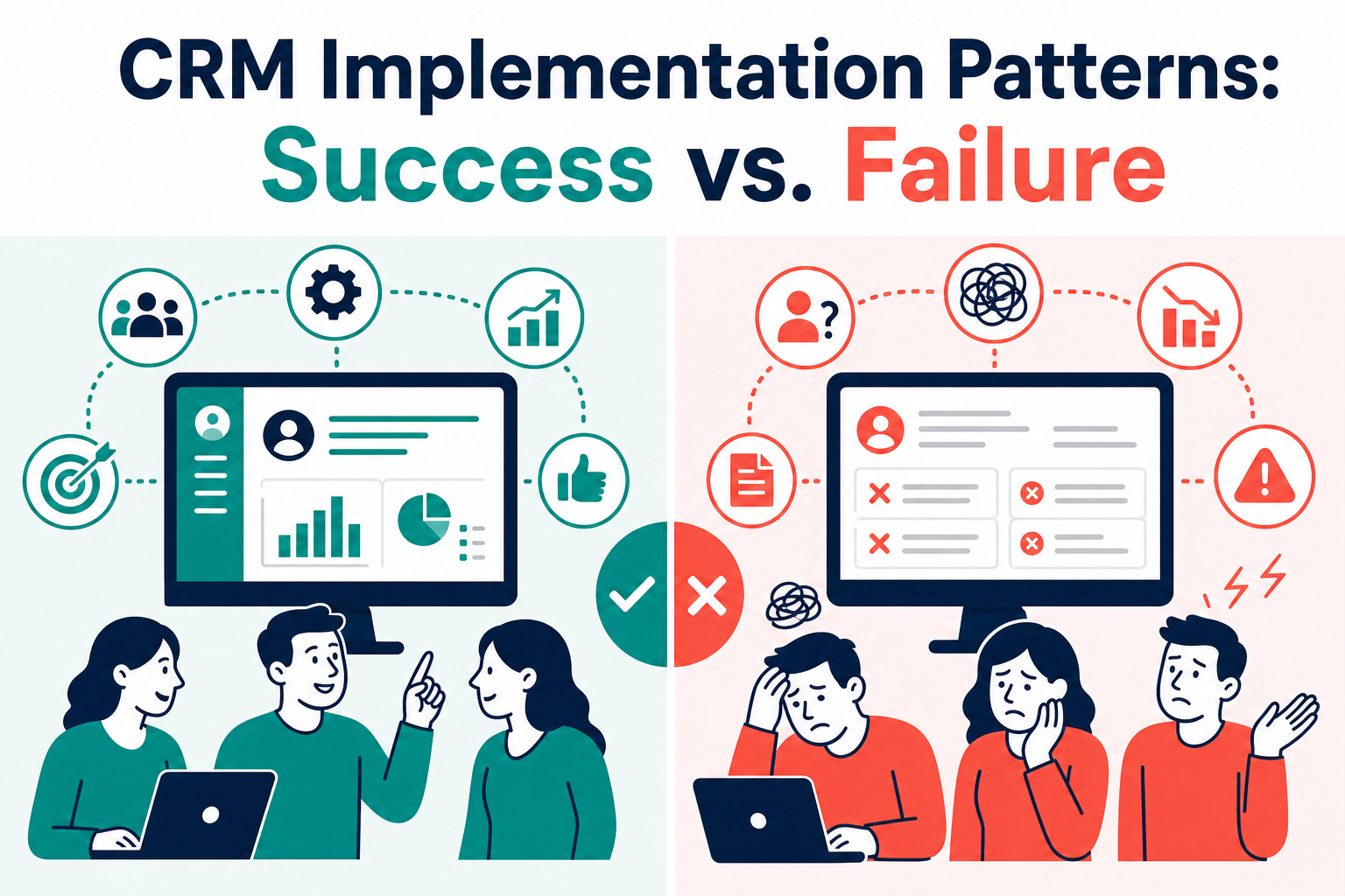 CRM Implementation Patterns: Success vs. Failure