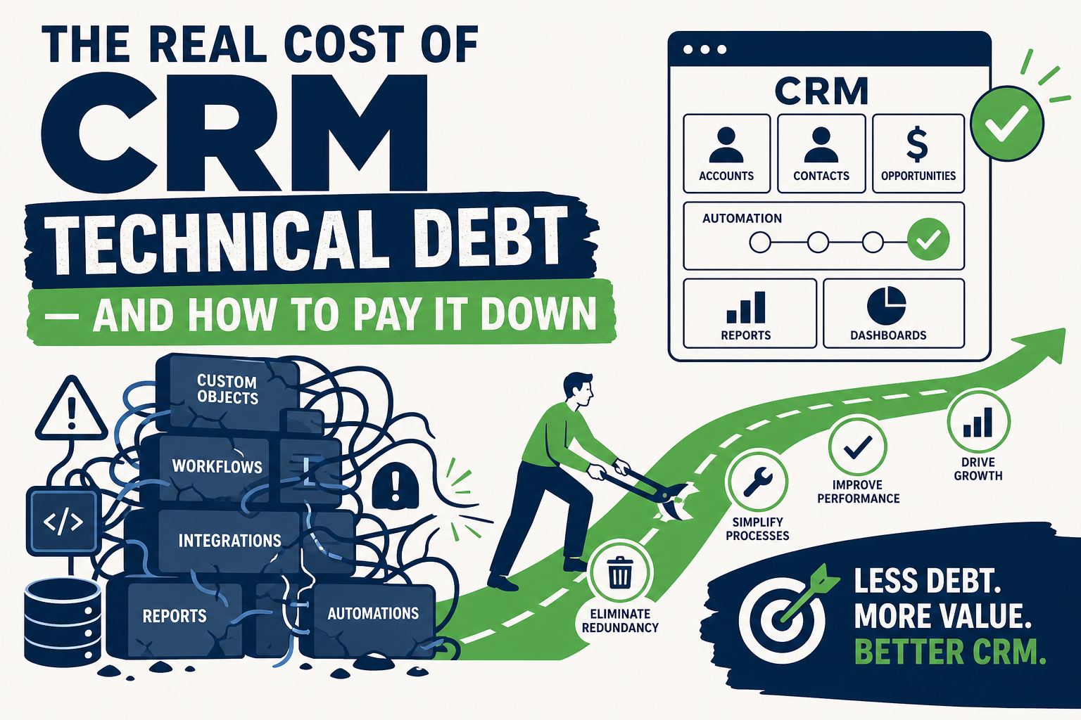 CRM Technical Debt: The Real Cost and How to Pay It Down