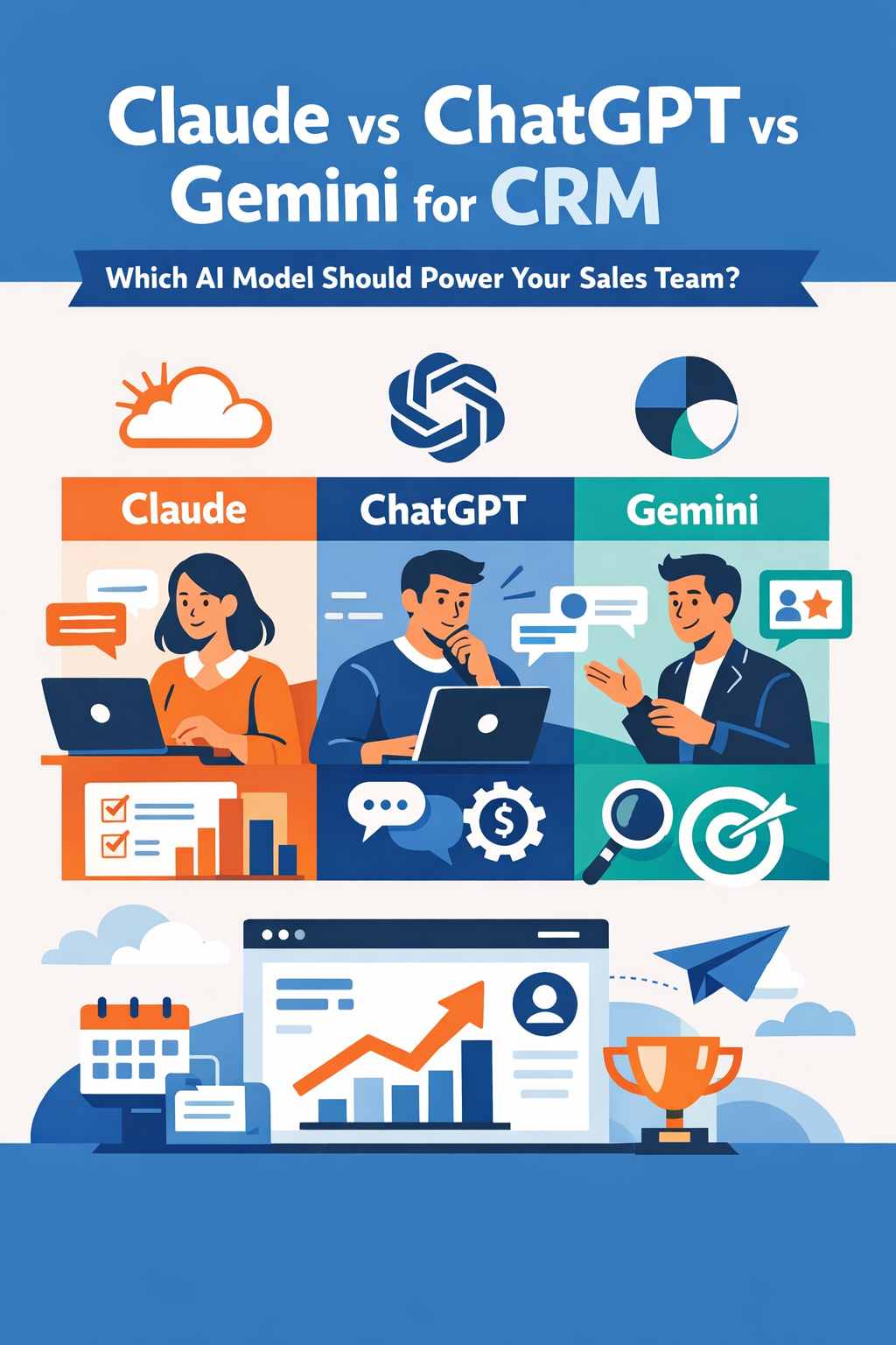 Claude vs ChatGPT vs Gemini for CRM: Which AI Model Should Power Your Sales Team?