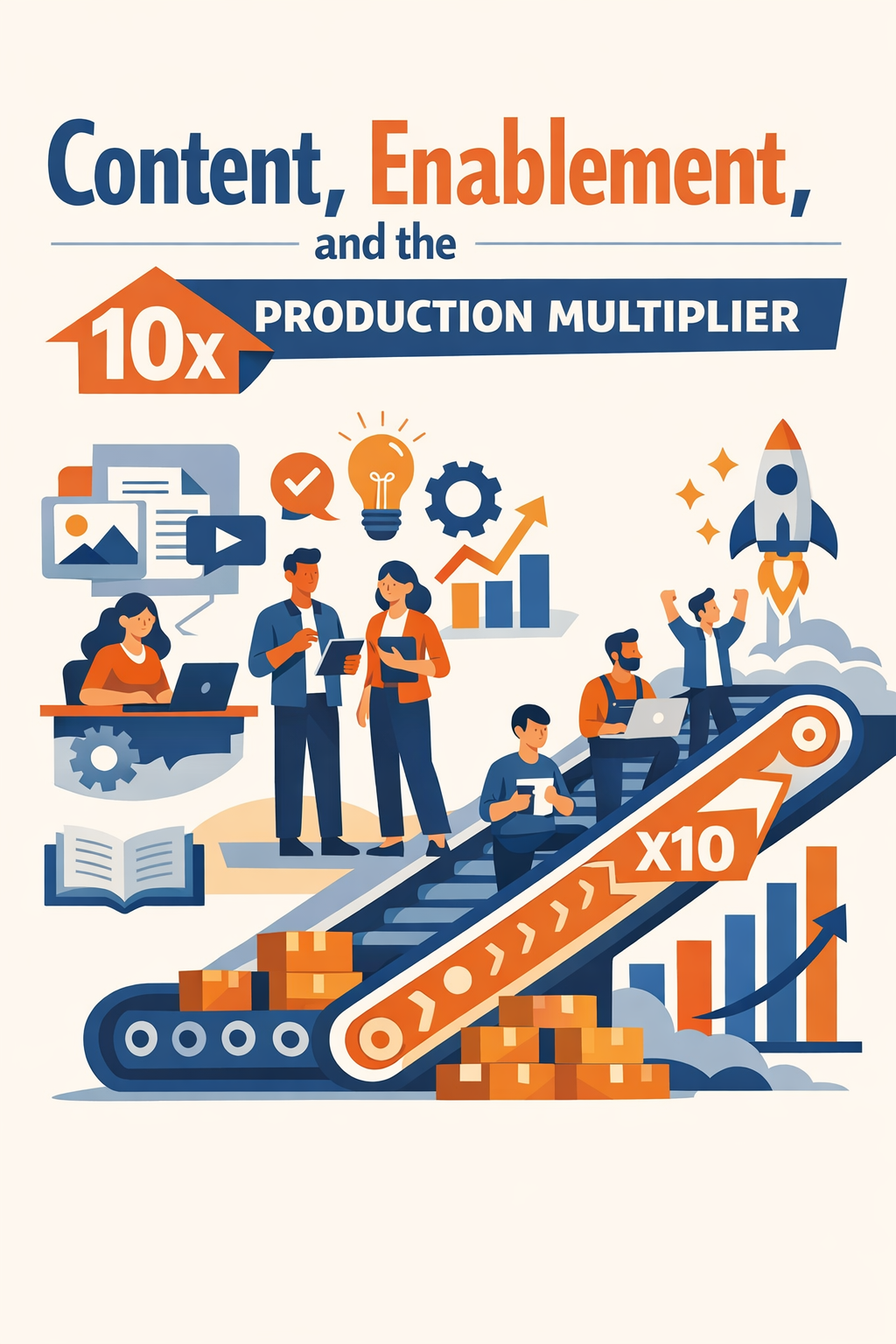 Content, Enablement, and the 10x Production Multiplier
