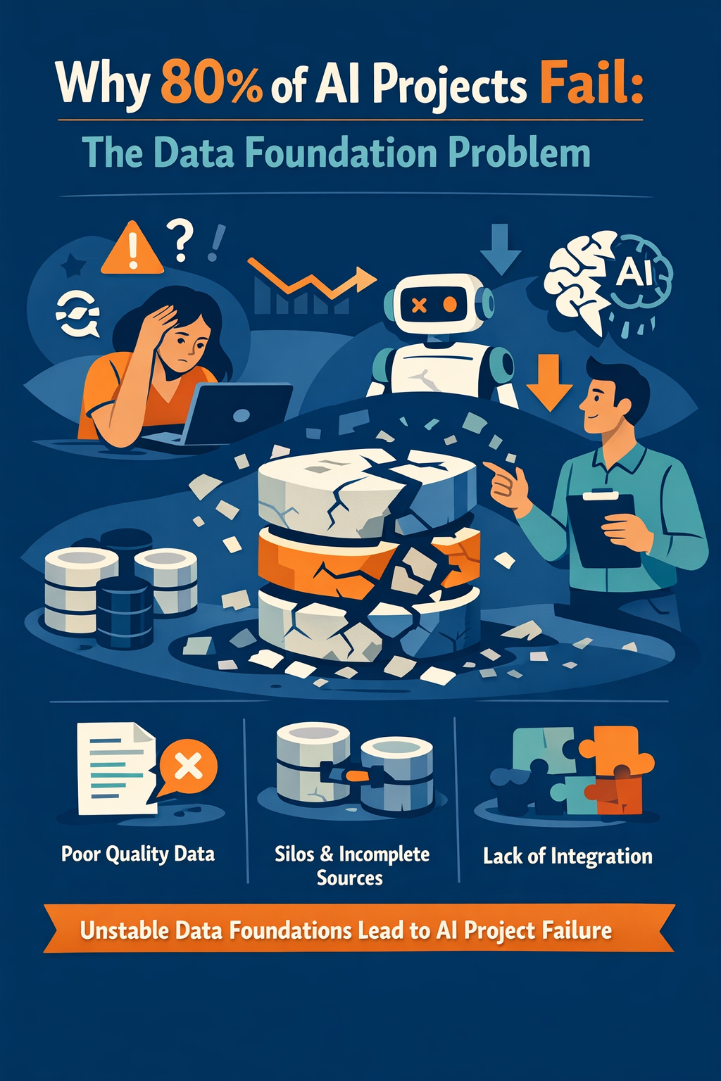 Why 80% of AI Projects Fail: The Data Foundation Problem