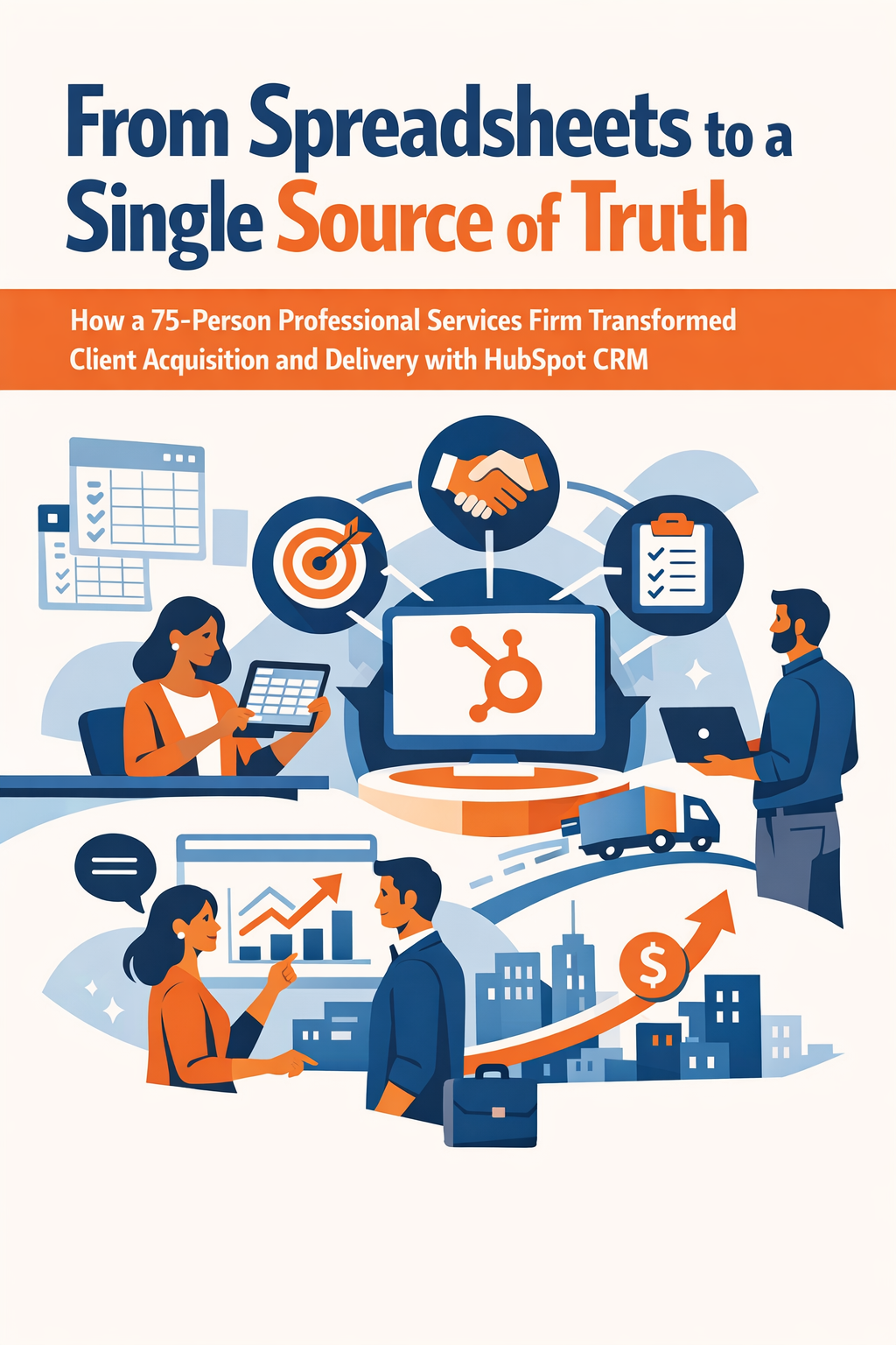 From Spreadsheets to a Single Source of Truth: How a 75-Person Professional Services Firm Transformed Client Acquisition and Delivery with HubSpot CRM