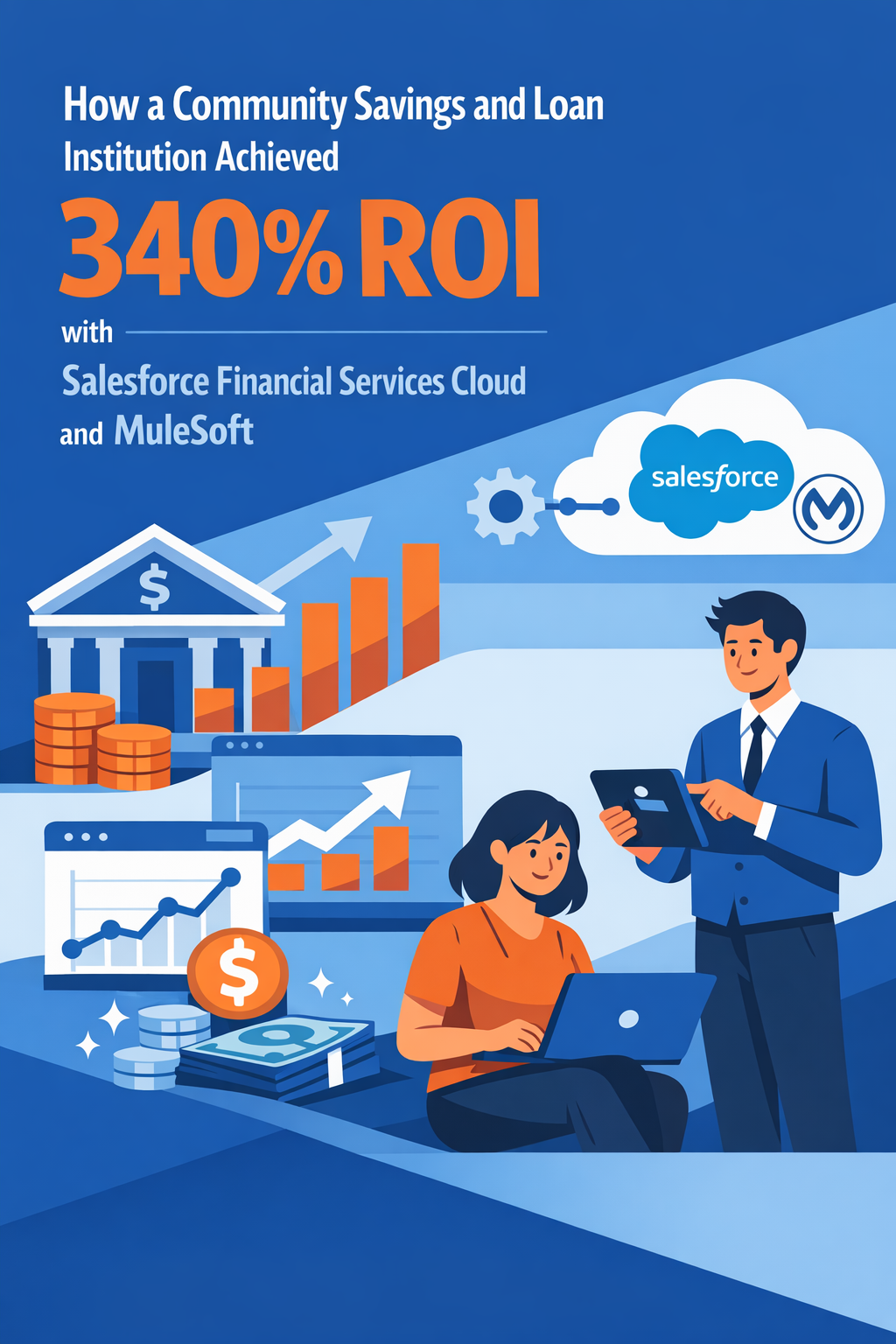 How a Community Savings and Loan Institution Achieved 340% ROI with Salesforce Financial Services Cloud and MuleSoft