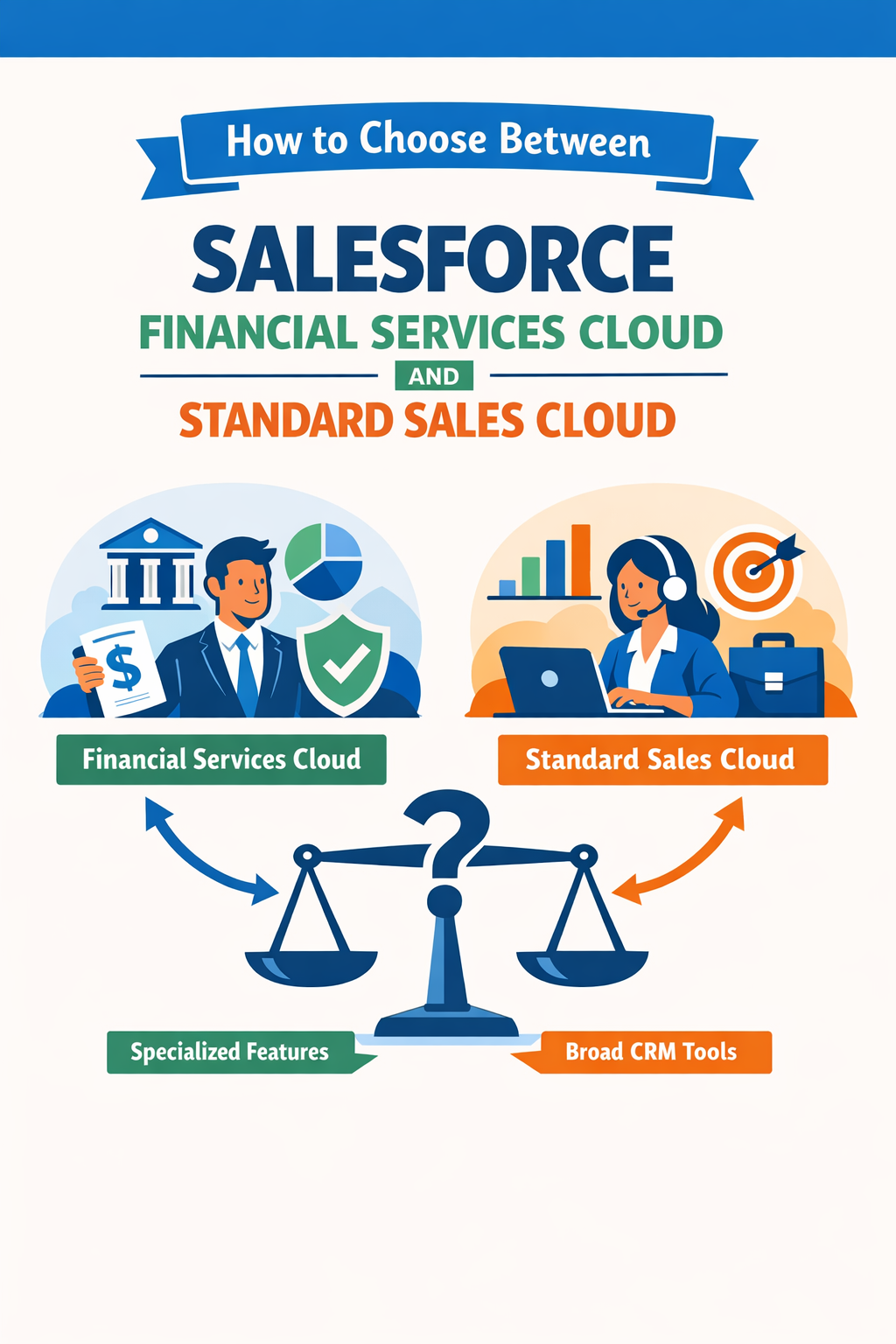 How to Choose Between Salesforce Financial Services Cloud and Standard Sales Cloud