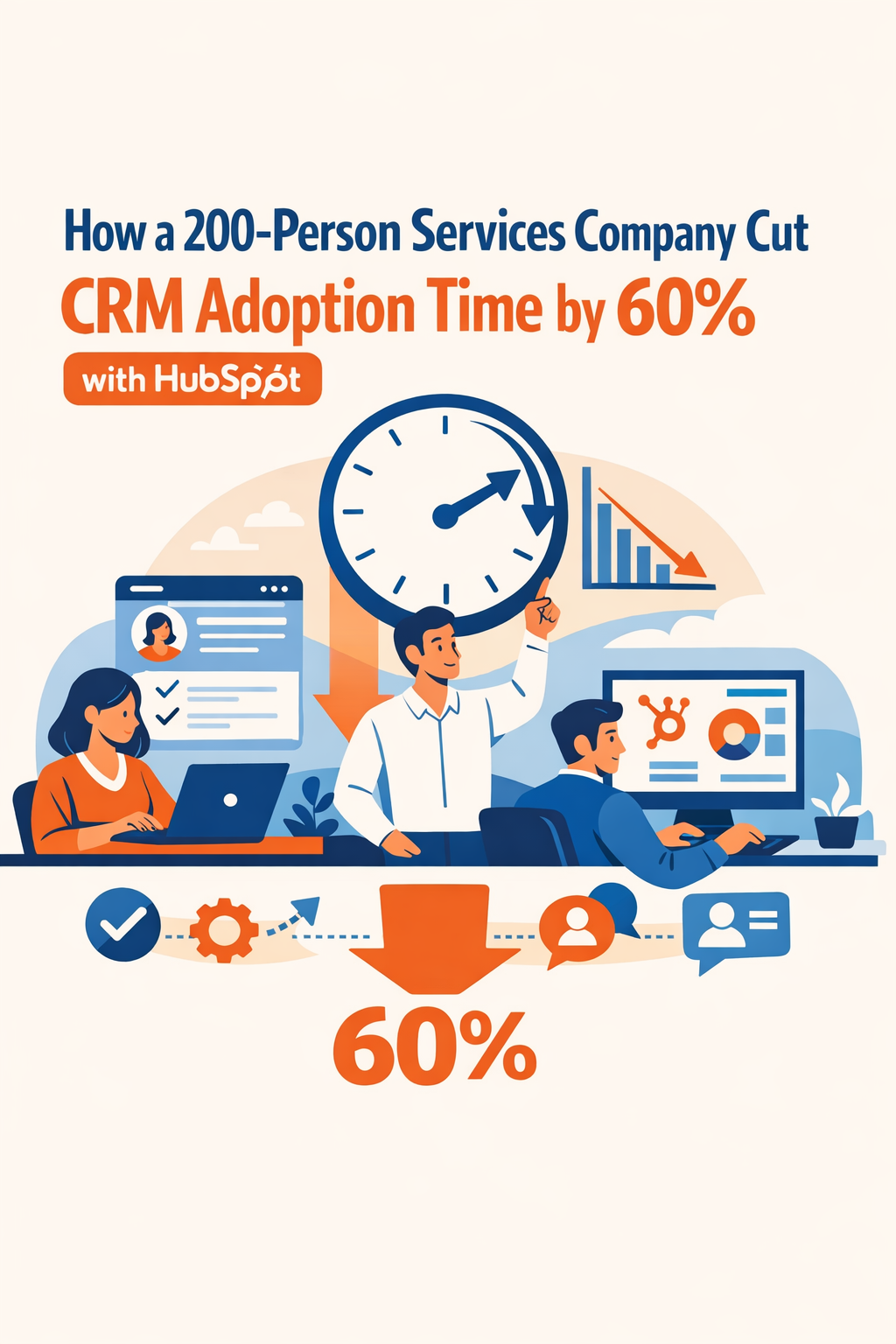 How a 200-Person Services Company Cut CRM Adoption Time by 60% with HubSpot