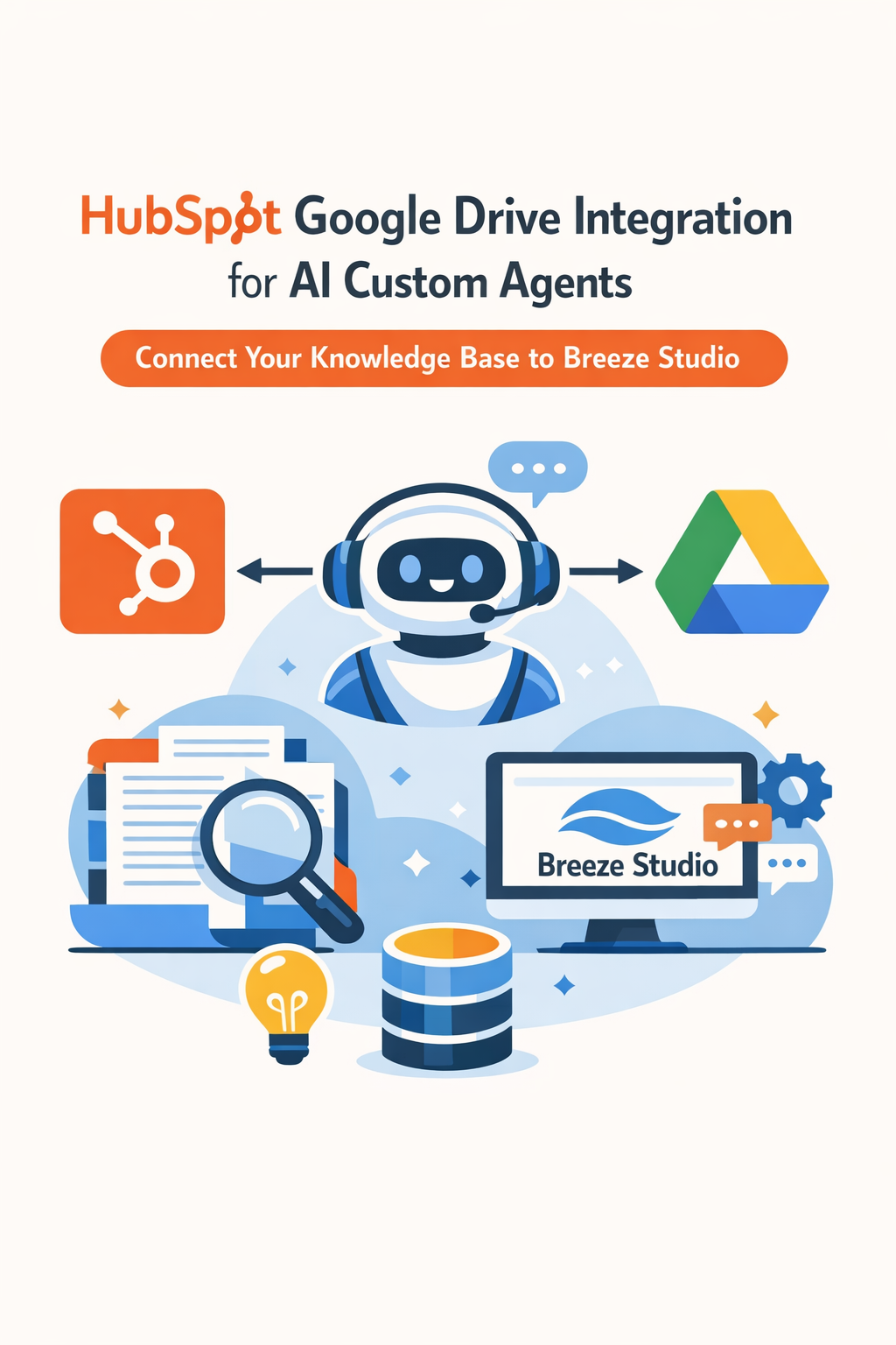 HubSpot Google Drive Integration for AI Custom Agents: Connect Your Knowledge Base to Breeze Studio