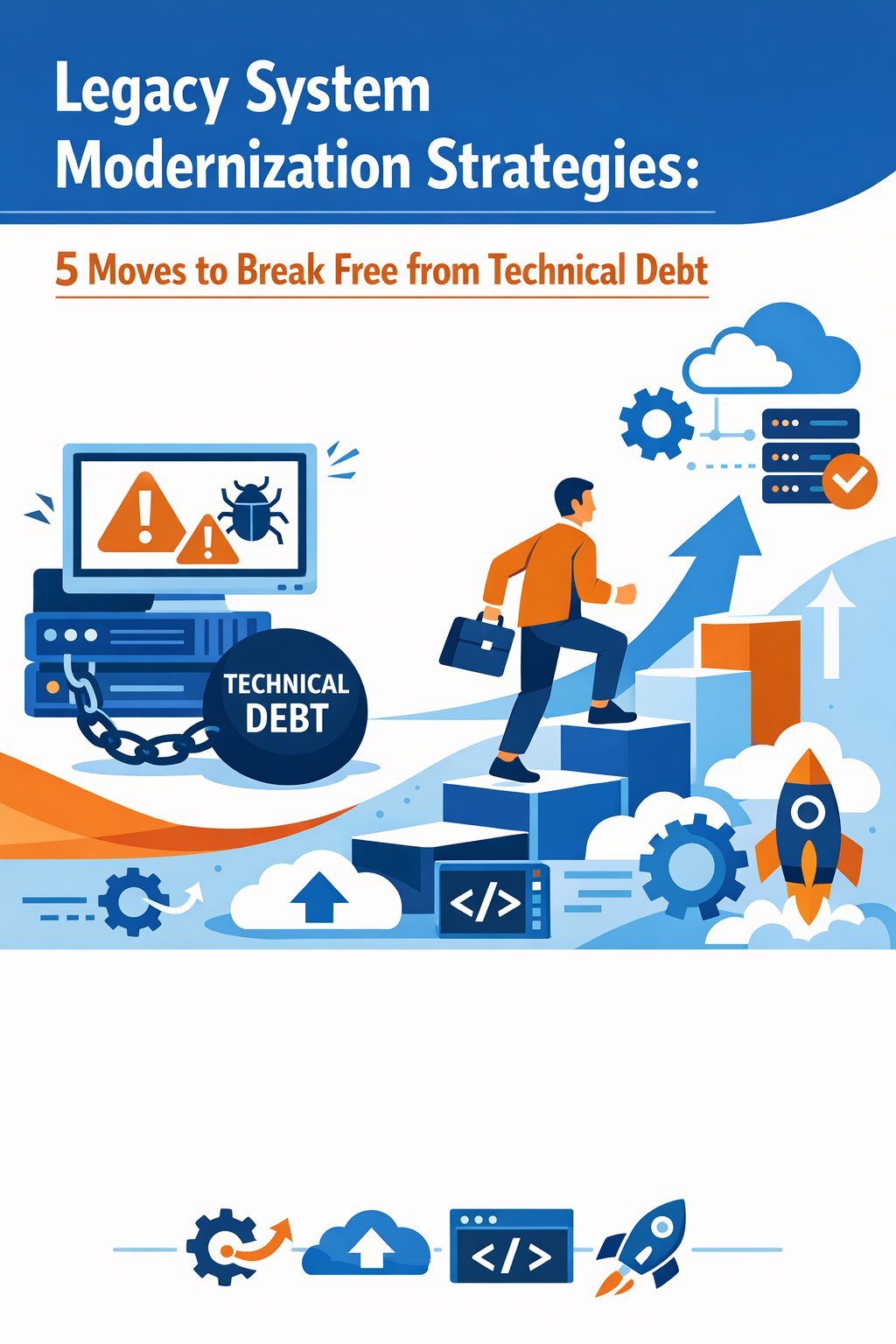 Legacy System Modernization Strategies: 5 Moves to Break Free from Technical Debt
