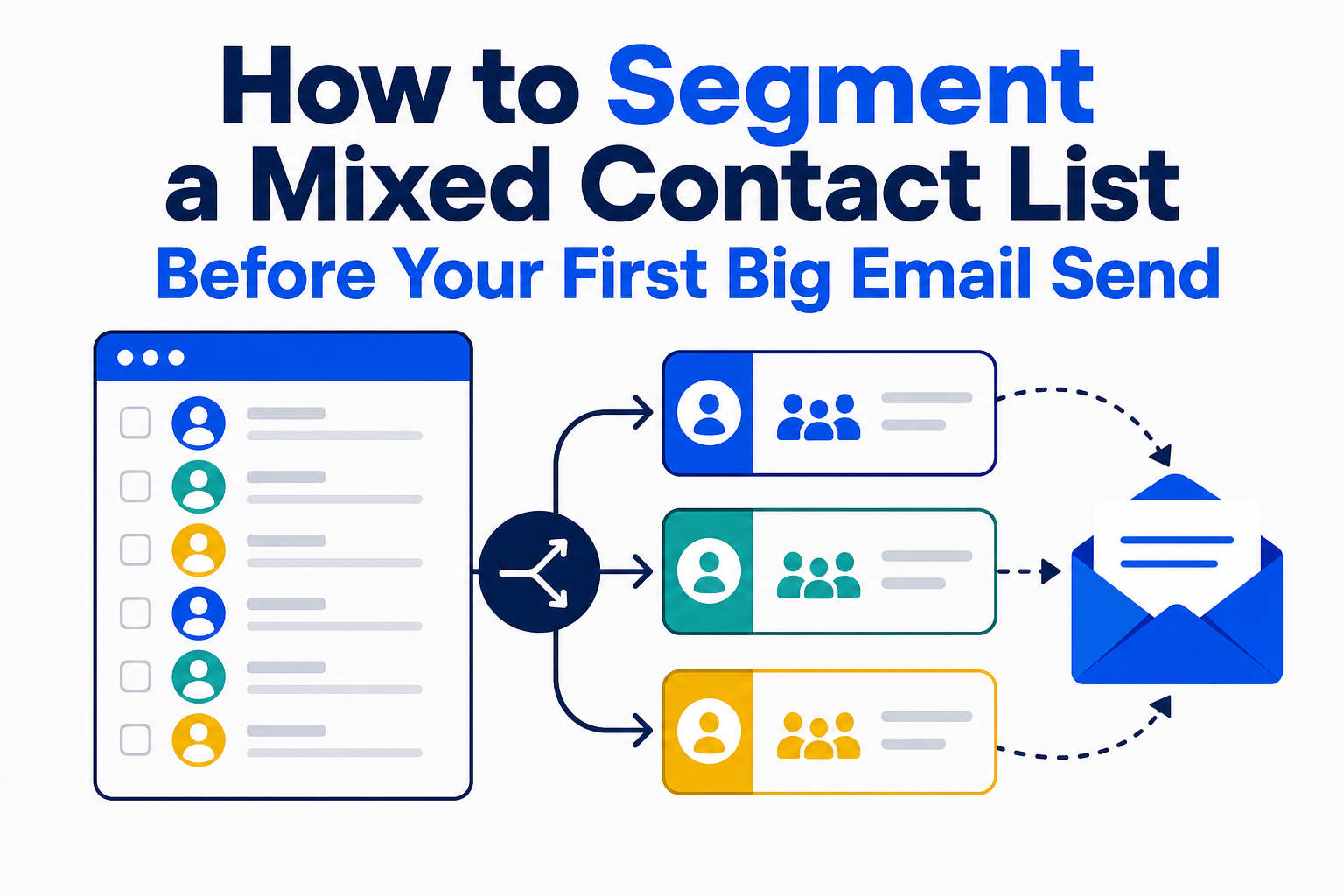 How to Segment a Mixed Contact List Before Your First Big Email Send
