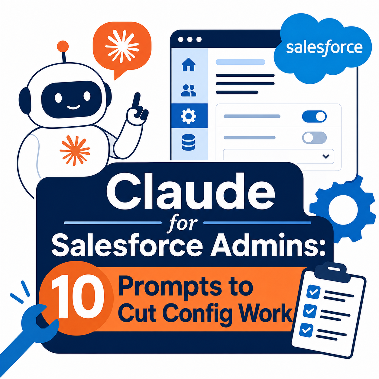 Claude for Salesforce Admins: 10 Prompts to Cut Config Work
