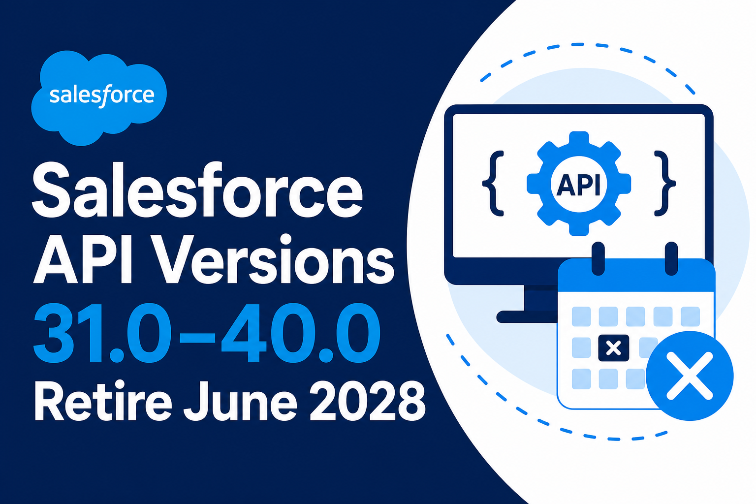 Salesforce API Versions 31.0–40.0 Retire June 2028: Admin Guide