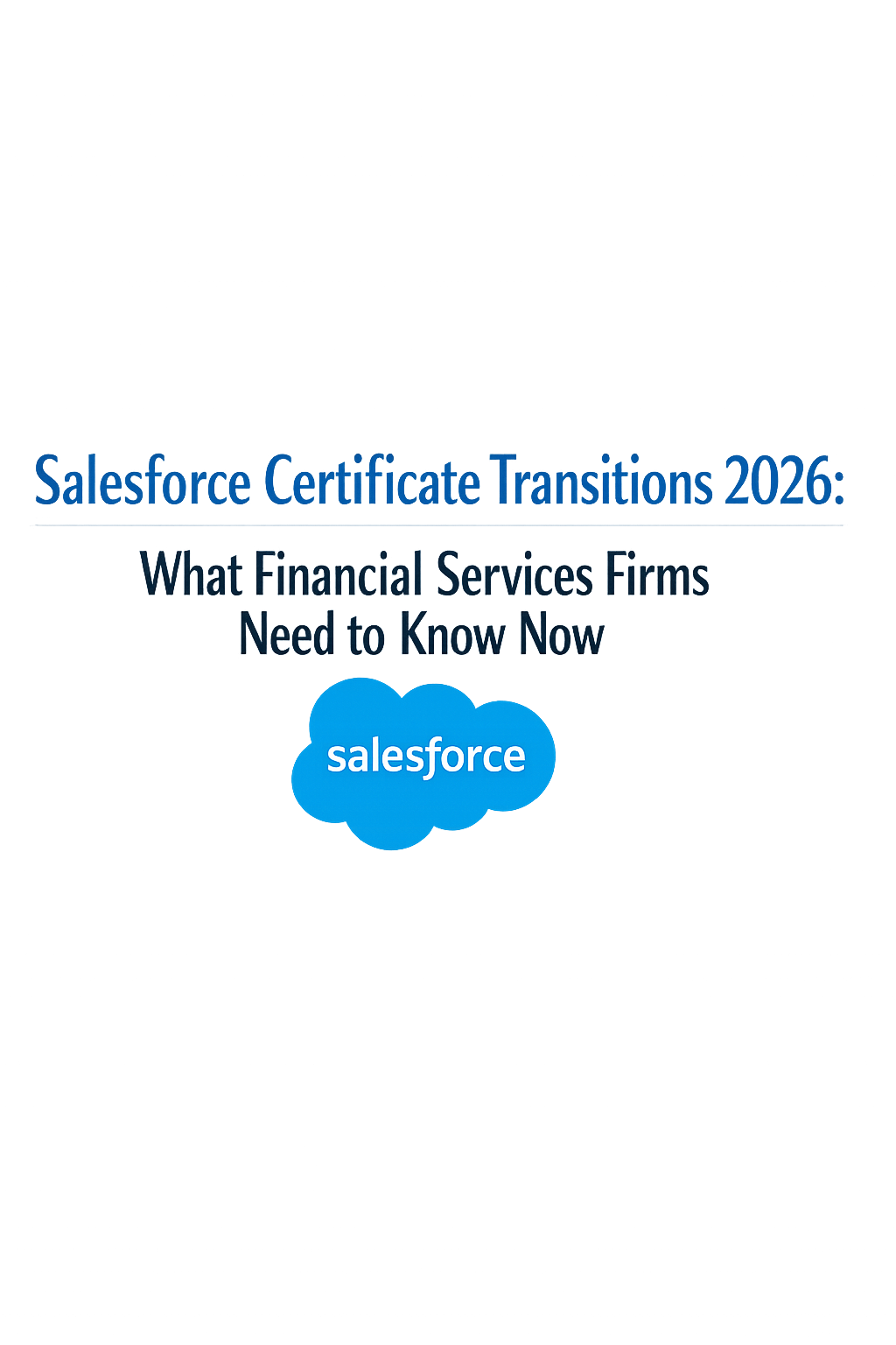 Salesforce Certificate Transitions 2026: What Financial Services Firms Need to Know Now
