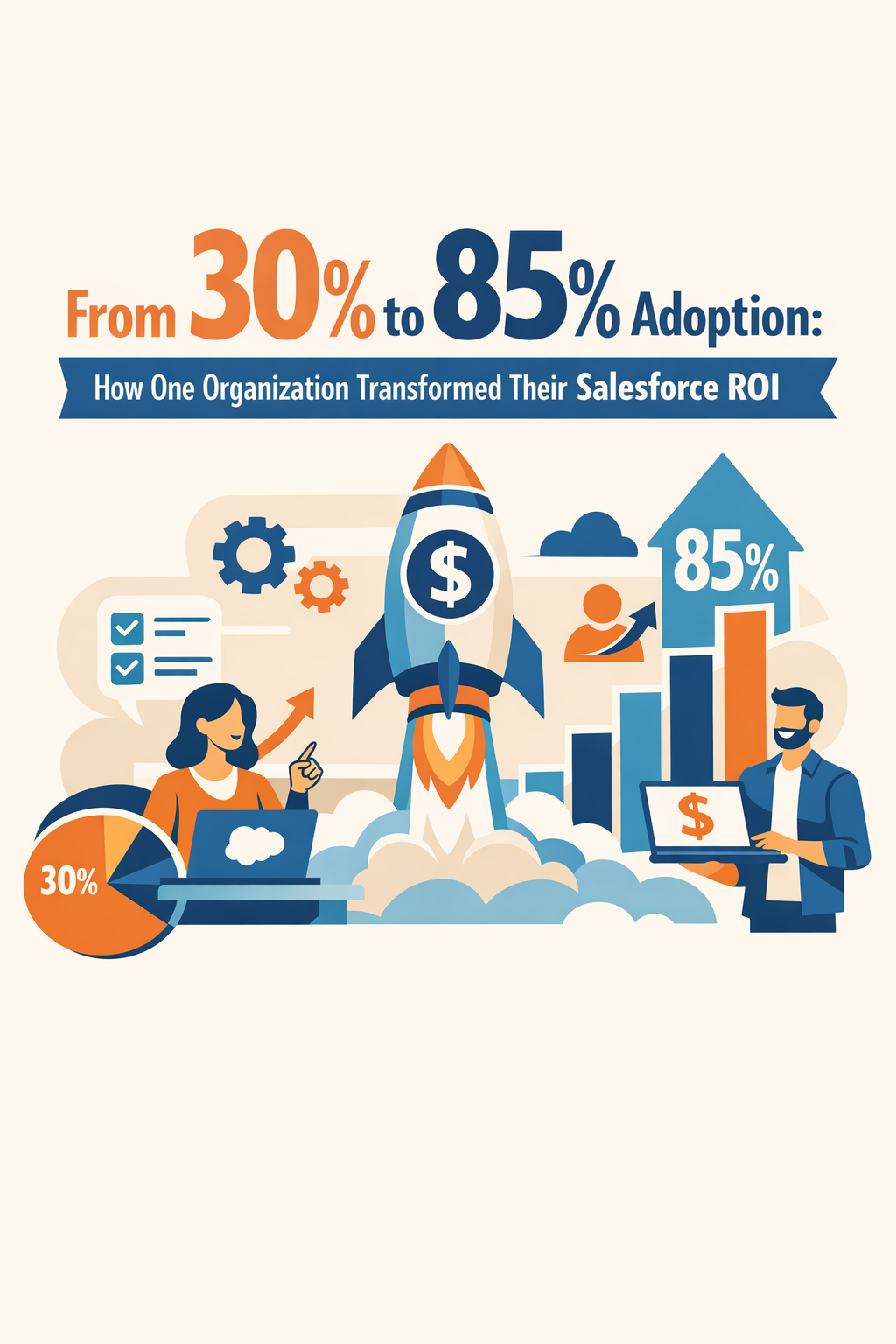 From 30% to 85% Adoption: How One Organization Transformed Their Salesforce ROI