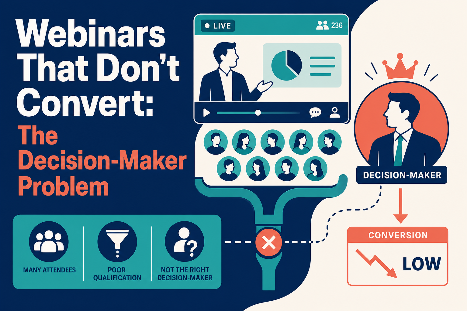 Webinars That Don't Convert: The Decision-Maker Problem