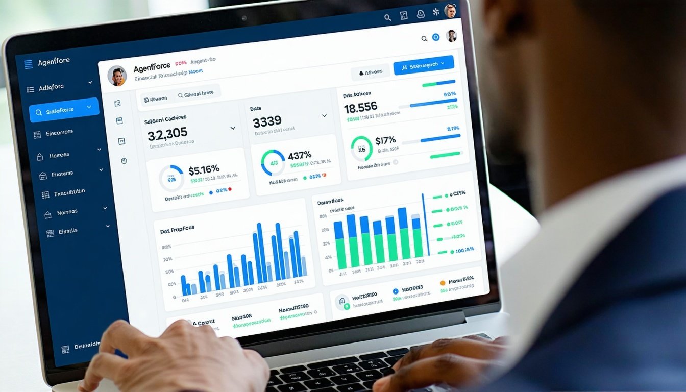 A financial advisor using Salesforce Agentforce