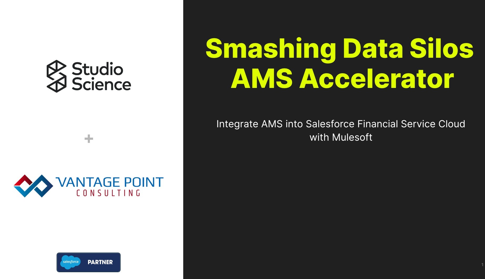 Vantage Point Consulting and Studio Science Launch an Integration Between Applied Epic and Salesforce for Insurance Agencies