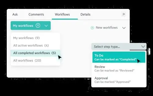 Egnyte AI workflow automation interface for financial services document management