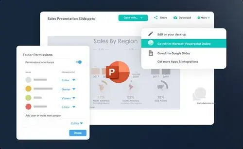 Egnyte sharing and collaboration tools for wealth management document sharing